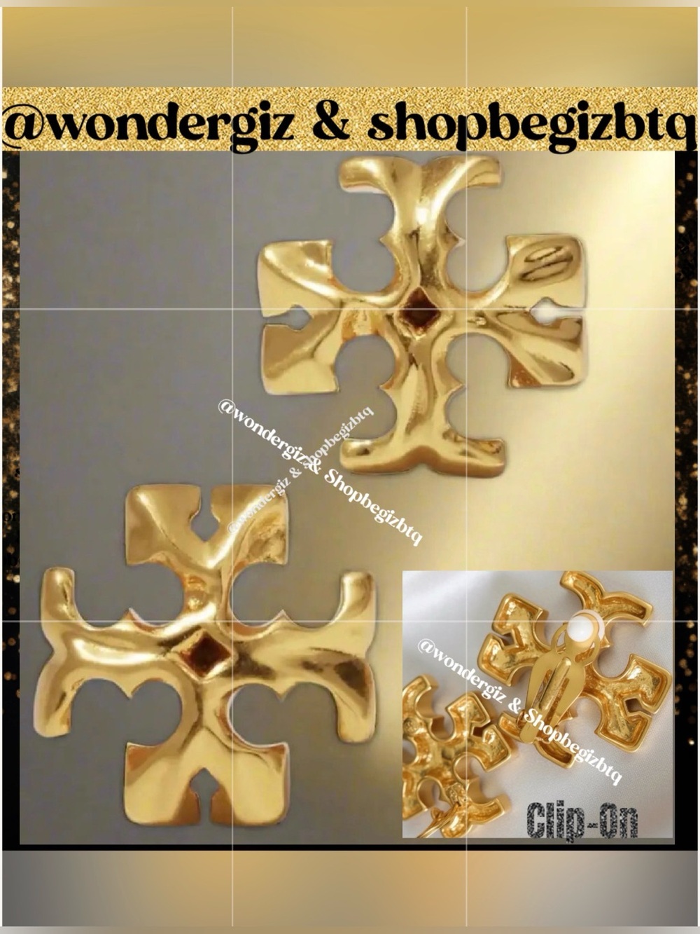 🔥🔥Authentic Designer Clip-On Earrings At Awesome Prices To Buy Now & Save Firm